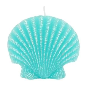 Turquoise Clam Shell Candle