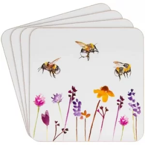 Busy Bees Design Set Of 4 Coasters By Lesser & Pavey