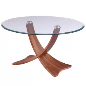 Jual Siena Walnut & Glass Coffee Table