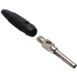BKL Electronic 072150-P Jack plug Plug, straight Pin diameter: 4mm Black