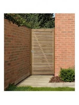 Forest Double Slatted Gate 6ft (1.83M High)