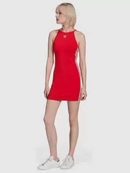 adidas Originals 3 Stripes Dress - Red, Size 6, Women