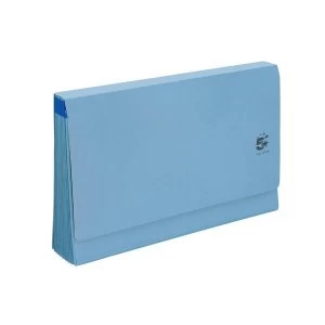 5 Star De Luxe Expanding File with Flap 16 Pockets A-Z 12 Months 1-31 Foolscap Blue