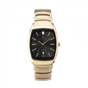 Accurist Black And Gold Watch - 7255