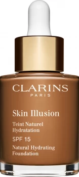 Clarins Skin Illusion Natural Hydrating Foundation SPF15 30ml 118.5 - Chocolate