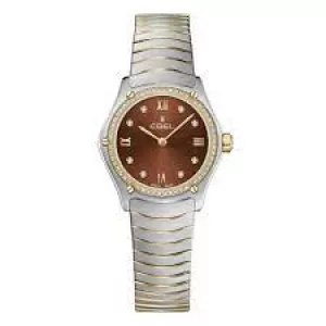 Ebel 1216443A Womens Sport Classic Diamond Wristwatch Colour - Gold Tone
