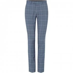 Label Lab Elliot Skinny Fit Pow Check Suit Trouser - Grey