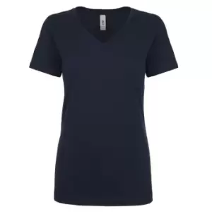 Next Level Womens/Ladies Ideal V-Neck T-Shirt (XS) (Midnight Navy)