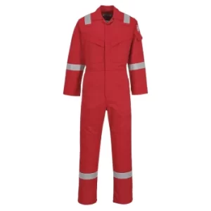 Biz Flame Mens Aberdeen Flame Resistant Coverall Red 47" 32"
