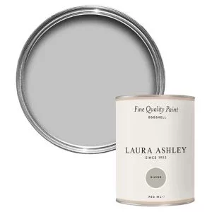 Laura Ashley Silver Eggshell Emulsion Paint, 750Ml