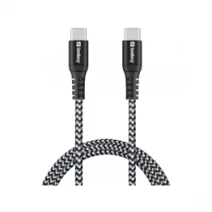 Spire Survivor USB Type-C to Type-C Cable, Braided, 1 Metre, 5 Year Warranty