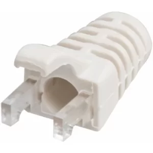 TUK Ltd SPEEDY RJ45 PS1Wh#100 White strain relief boot for Cat5 plug pack of 100