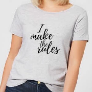 I Make The Rules Womens T-Shirt - Grey - 5XL