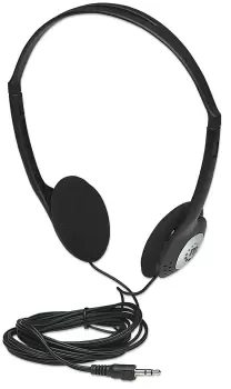 Manhattan Stereo On-Ear Headphones (3.5mm), Adjustable Split...