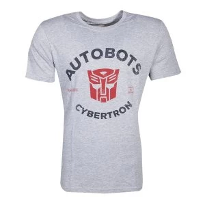 Hasbro - Transformers Autobots Cybertron Mens Large T-Shirt - Grey