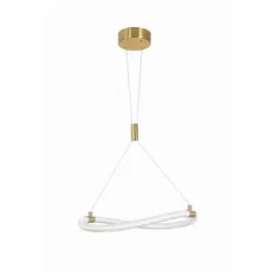 Merano - Anaheim Integrated LED Pendant Ceiling Light Brass Gold Metal LED 15W 1160Lm 3000K