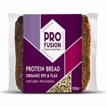 Profusion Organic Protein Bread - Rye & Flax 250g