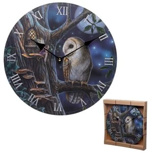 Owl & Fairy Tales Lisa Parker Wall Clock
