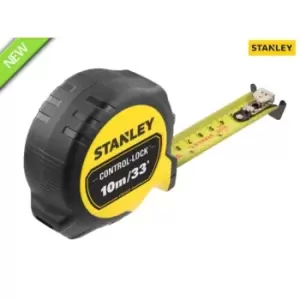Stanley Control-lock Pocket Tape 10M/33ft (Width 25MM)