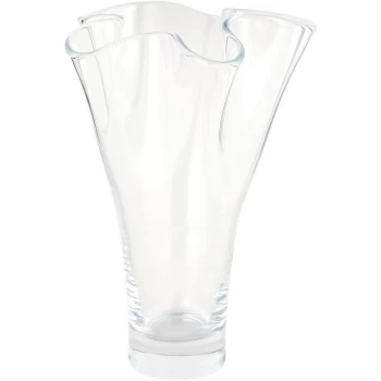 Biba Handkerchief plum vase 30cm - Clear