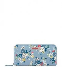 Cath Kidston Clifton Rose Continental Zip Wallet - Vintage Blue