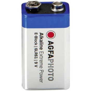 AgfaPhoto 6LR61 9 V / PP3 battery Alkali-manganese 9 V