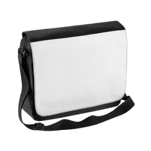 Bagbase Sublimation Messenger Bag (9 Litres) (One Size) (Black)