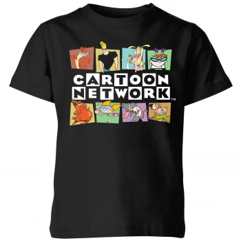 Cartoon Network Logo Characters Kids T-Shirt - Black - 9-10 Years