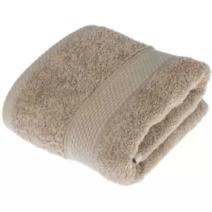 HOMESCAPES Turkish Cotton Stone Hand Towel - Stone
