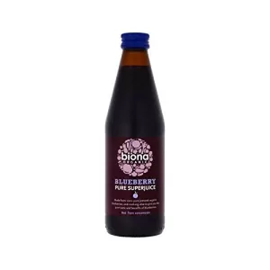 Biona Organic Blueberry Juice Pure 100% Blueberry 330ml