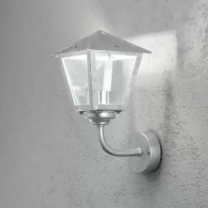 Benu Outdoor Classic Lantern Wall Lamp Up LED 8W Galvanized Steel, IP23