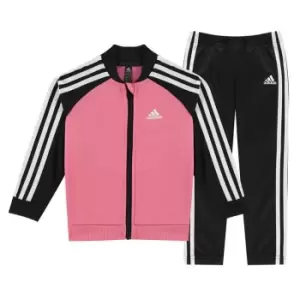 adidas Stripe Poly Tracksuit - Pink