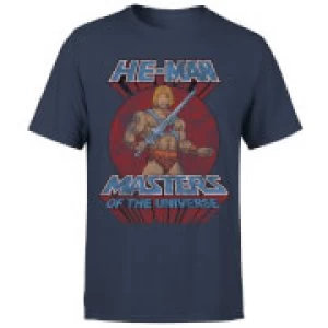 He-Man Distressed Mens T-Shirt - Navy - XL