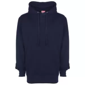 FDM Unisex Plain Original Hooded Sweatshirt / Hoodie (300 GSM) (S) (Navy Blue)
