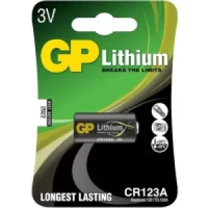 GP CR123A 3V Lithium Battery (1 Pack)