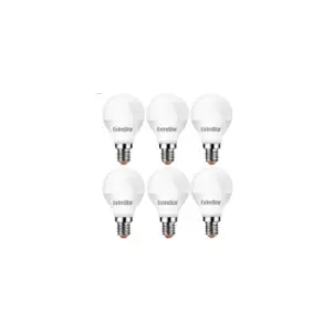 4W LED G45 Golf Ball Bulb E14, 3000K Warm White (Pack of 6)
