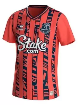 Fanatics Hummel Everton Mens 23/24 Short Sleeved Away Shirt - Pink, Size L, Men