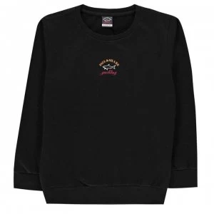 Paul And Shark Crew Junior Boys Basic Logo Sweatshirt - Black 011