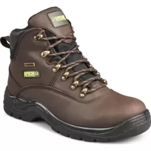 Apache SS81 Waterproof Safety Hiker Boots Brown Size 5