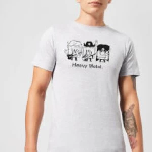 Heavy Metal T-Shirt - Grey - 3XL