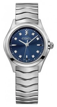 EBEL Wave Womens Blue Dial stainless steel 1216315 Watch