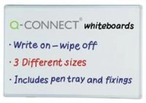 Q Connect 1200 x 1800mm Wall Mountable Whiteboard