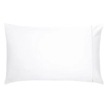 Bedeck of Belfast Fine Linens 600TC Plain Dye Oxford Pillowcase - WHITE
