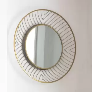 Chloe Wall Mirror 80cm Gold Effect