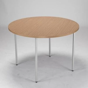 Jemini Circular Table 1200mm Oak KF72386
