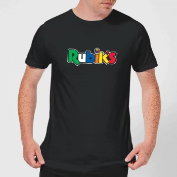 Rubik's Core Logo Mens T-Shirt - Black - XS - Black