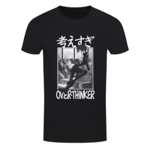 Tokyo Spirit Mens Over-Thinker T-Shirt (XL) (Black/White)