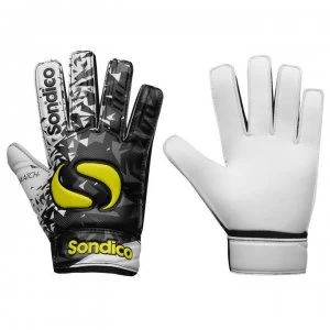 Sondico Match Junior Goalkeeper Gloves - Black/White