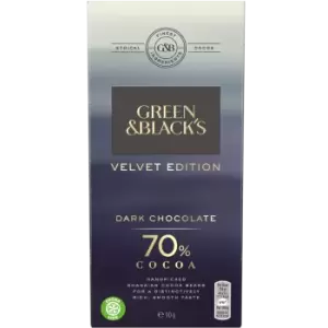 GB Velvet 70% Dark Chocolate 90g Bar