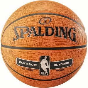 Spalding NBA Platinum Outdoor Basketball Tan - Size 7